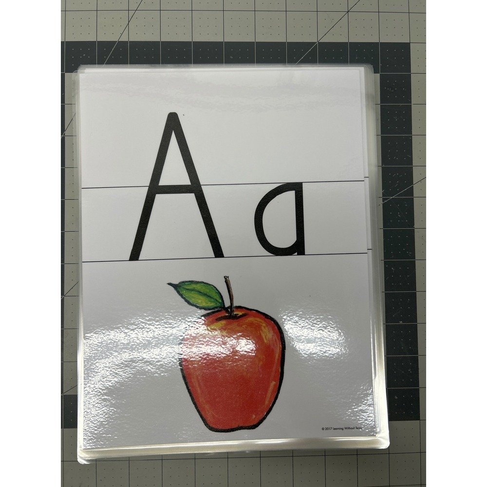 Learning Without Tears Print and Number Wall Cards Laminated Set Complete